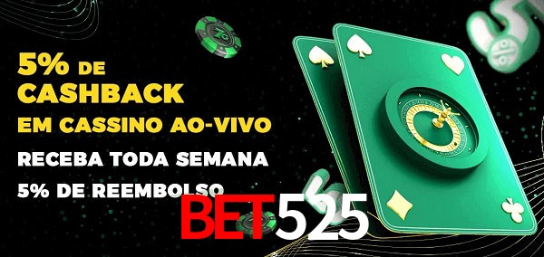 Promoções do cassino ao Vivo Bet525